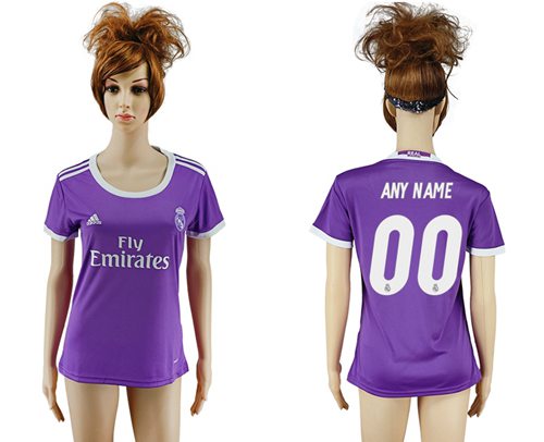 Women's Real Madrid Personalized Away Soccer Club Jersey