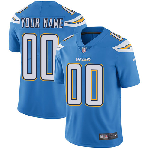 Men's Los Angeles Chargers Customized Blue Team Color Vapor Untouchable Limited Stitched NFL Jersey (Check description if you want Women or Youth size)