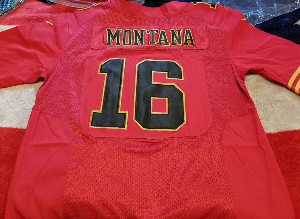 Men's San Francisco 49ers Custom Nike Red Color With Black Letters Rush Vapor Untouchable Limited Stitched NFL Jersey (Check description if you want Women or Youth size)