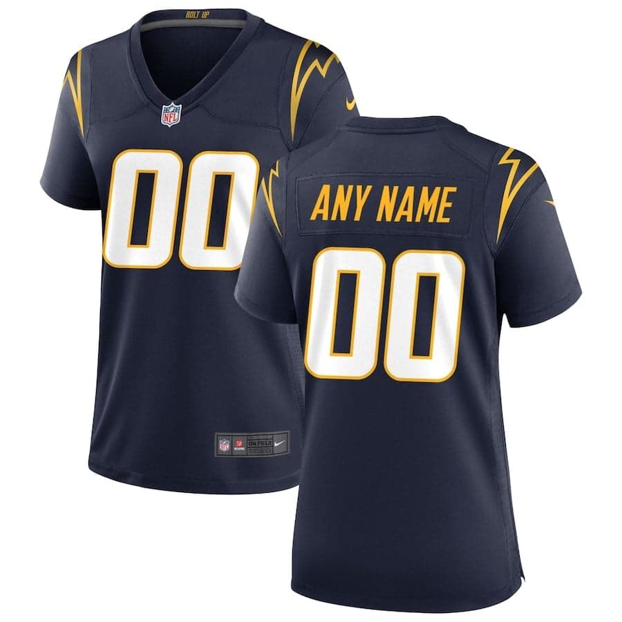 Women's Los Angeles Chargers Customized Navy 2020 Stitched NFL Jersey