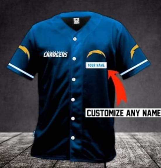 Men's Los Angeles Chargers Customized Blue Stitched Limited NFL Jersey (Check description if you want Women or Youth size)
