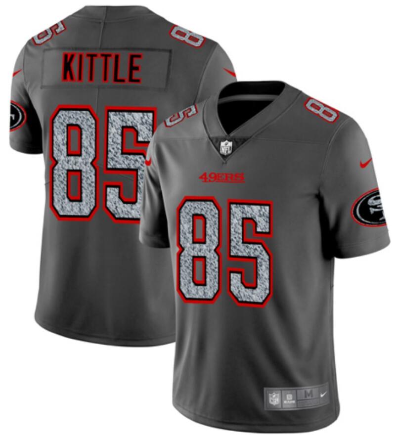 Men's 49ers ACTIVE PLAYER Custom 2019 Gray Fashion Static Limited Stitched NFL Jersey