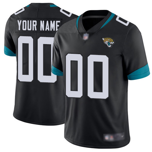 Men's Jacksonville Jaguars Customized Black Team Color Vapor Untouchable Limited Stitched NFL Jersey (Check description if you want Women or Youth size)