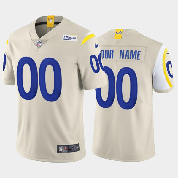 Youth Rams ACTIVE PLAYER Custom 2020 New Cream Vapor Untouchable Limited Stitched Jersey