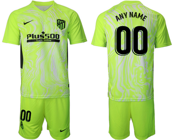 Atletico Madrid Personalized Away Soccer Club Jersey