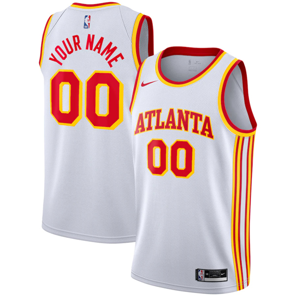 Atlanta Hawks Customized White Stitched NBA Jersey