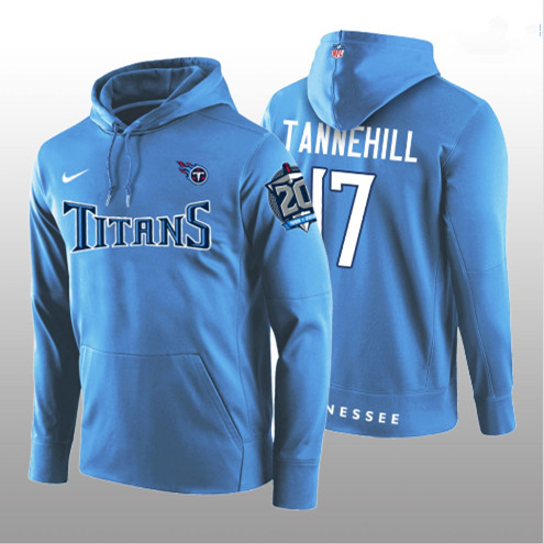 Men's Tennessee Titans Customized Blue NFL Hoodie (Check description if you want Women or Youth size)
