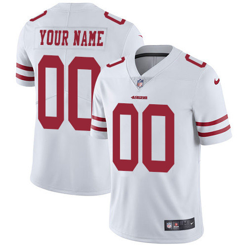 Men's San Francisco 49ers White Rush Vapor Untouchable Limited Stitched NFL Jersey (Check description if you want Women or Youth size)