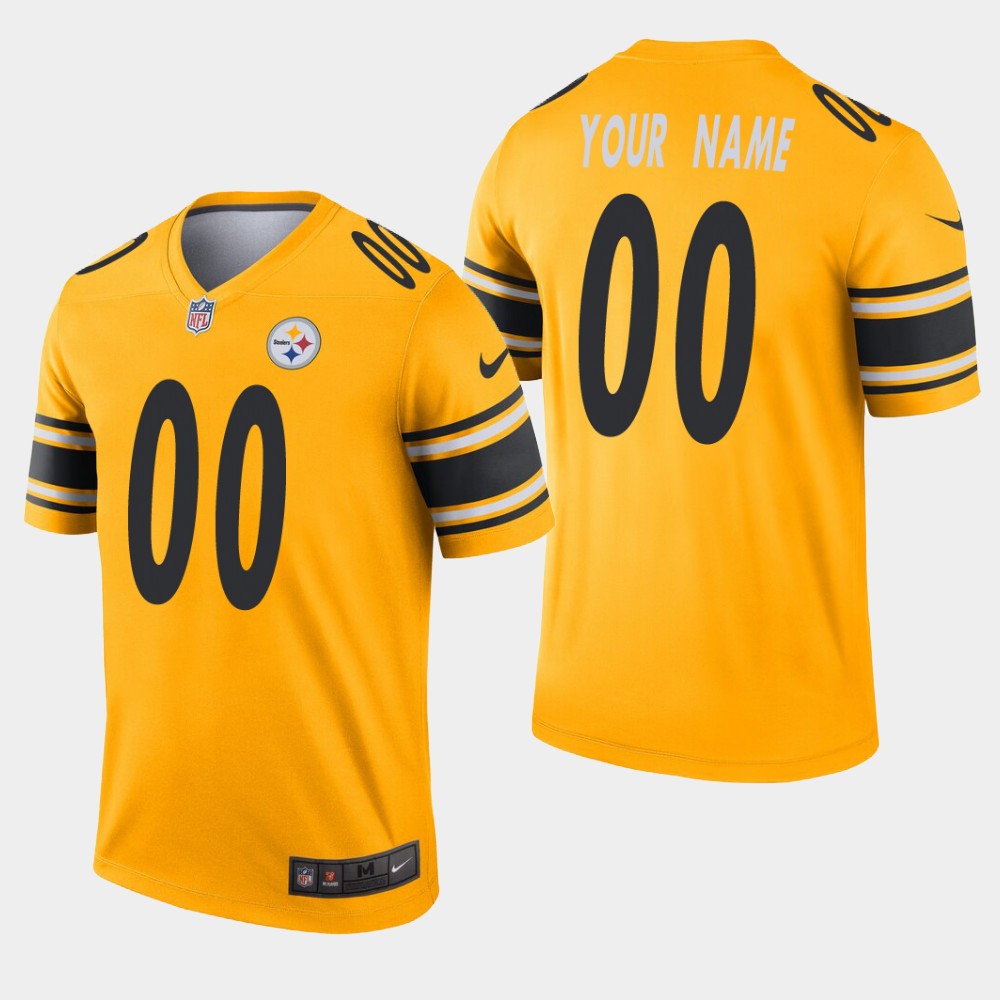 Men's Pittsburgh Steelers Yellow Inverted Legend Limited Stitched NFL Jersey (Check description if you want Women or Youth size)