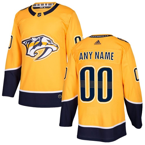 Men's Nashville Predators Custom Name Number Size NHL Stitched Jersey