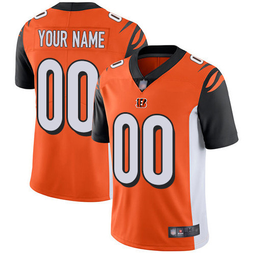 Men's Cincinnati Bengals Customized Orange Team Color Vapor Untouchable Limited Stitched NFL Jersey (Check description if you want Women or Youth size)