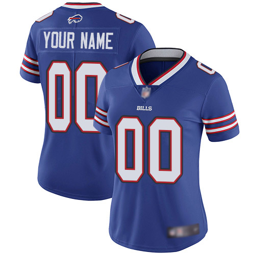 Women's Buffalo Bills Customized Royal Blue Team Color Vapor Untouchable Limited Stitched NFL Jersey