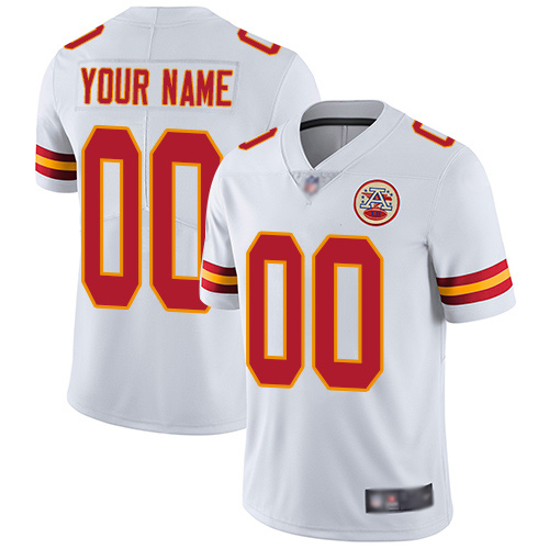 Men's Kansas City Chiefs Customized White Team Color Vapor Untouchable Limited Stitched NFL Jersey (Check description if you want Women or Youth size)