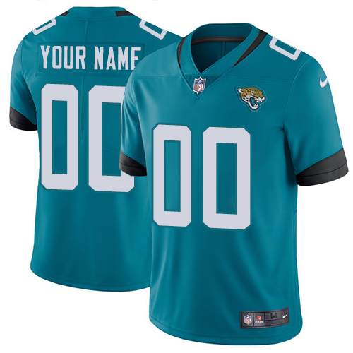 Men's Jacksonville Jaguars Customized Teal Green Team Color Vapor Untouchable Limited Stitched NFL Jersey (Check description if you want Women or Youth size)
