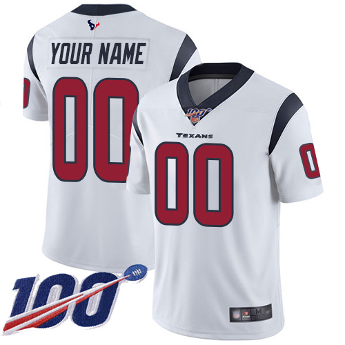Men's Texans 100th Season ACTIVE PLAYER White Vapor Untouchable Limited Stitched NFL Jersey