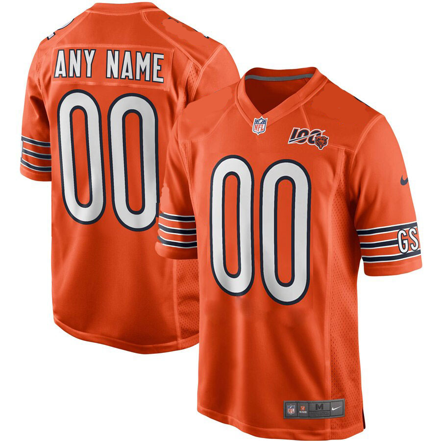 Men's Bears ACTIVE PLAYER Orange Vapor Untouchable Limited Stitched NFL Jersey. (Check description if you want Women or Youth size)
