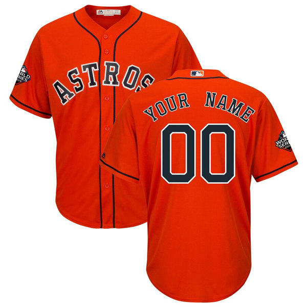 Astros Personalized Orange MLB Stitched Jersey [Custom_MLB_Jerseys