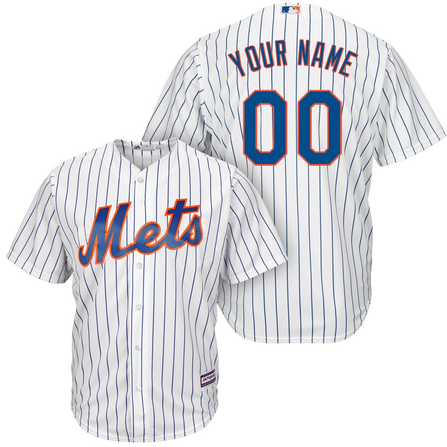 Mets Personalized White Stitched MLB Jersey