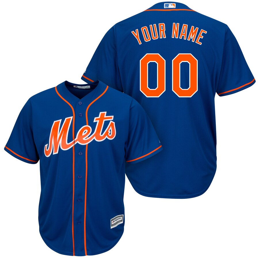 Mets Personalized Blue stitched MLB Jersey
