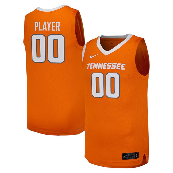 Men's Tennessee Volunteers Custom Orange Stitched Basketball Jersey