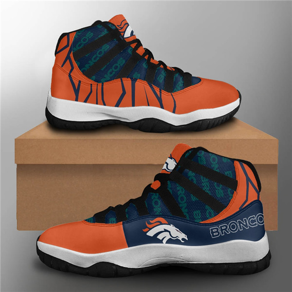 Men's Denver Broncos Air Jordan 11 Sneakers 002