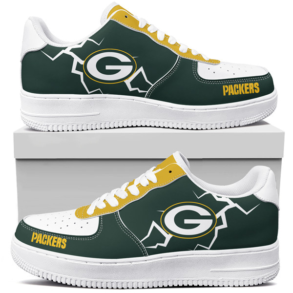 Women's Green Bay Packers Air Force 1 Sneakers 001