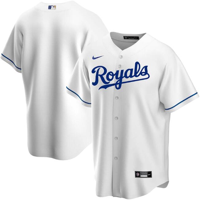 Men's Kansas City Royals White Cool Base Stitched MLB Jersey