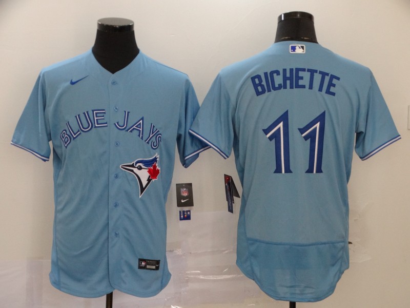 Men's Toronto Blue Jays #11 Bo Bichette Blue Flex Base Stitched MLB Jersey