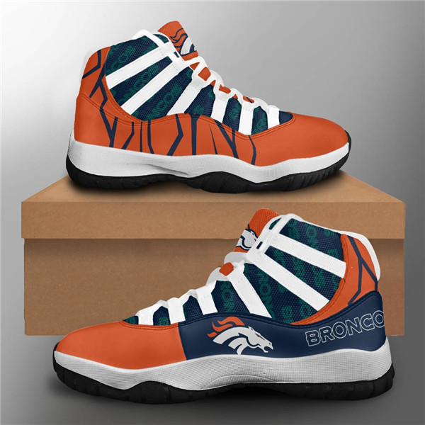 Men's Denver Broncos Air Jordan 11 Sneakers 001