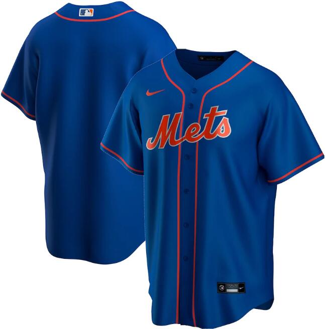 Men's New York Mets Blue Cool Base Stitched MLB Jersey