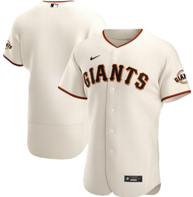 Men's San Francisco Giants Blank Cream Flex Base Stitched MLB Jersey