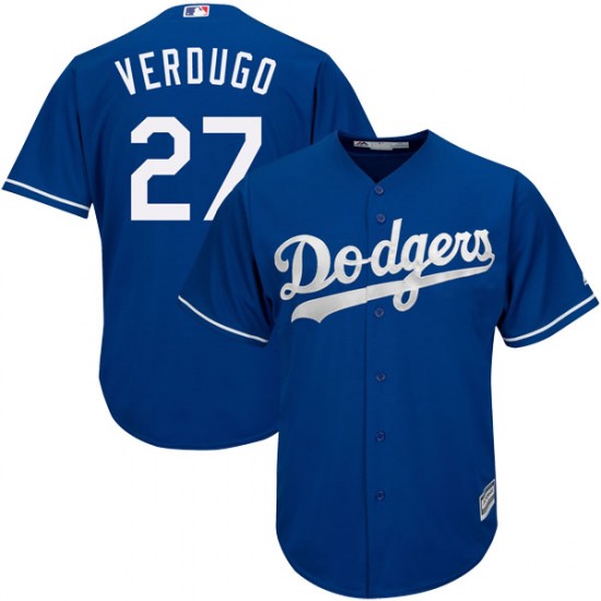 Men's Los Angeles Dodgers #22 Alex Verdugo Blue Cool Base Stitched MLB Jersey