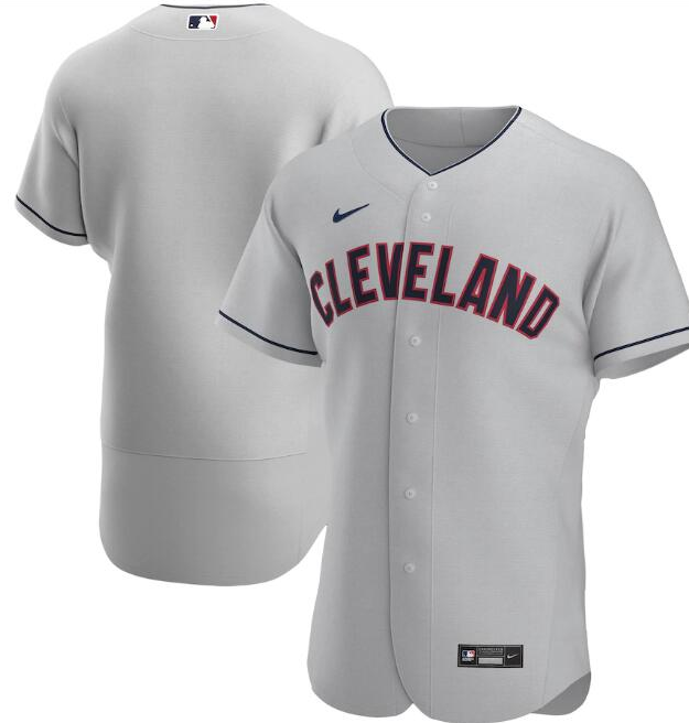 Men's Cleveland Indians Grey Flex Base Stitched MLB Jersey