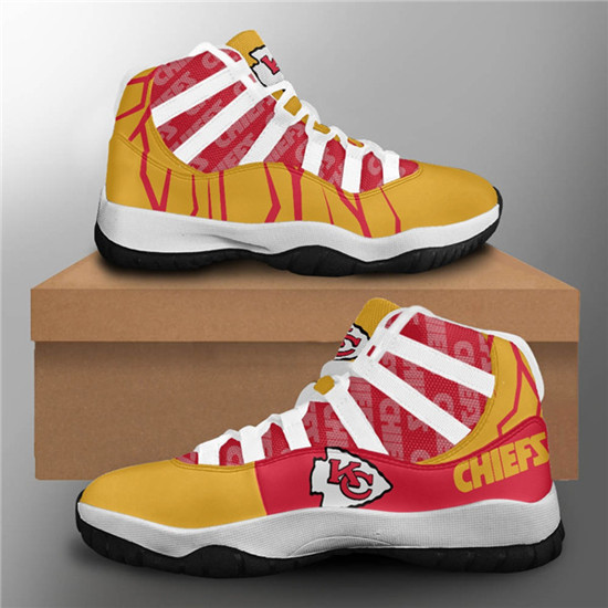 Men's Kansas City Chiefs Air Jordan 11 Sneakers 002