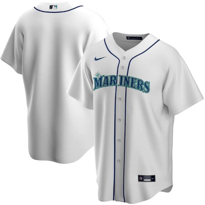 Men's Seattle Mariners White Cool Base Stitched MLB Jersey