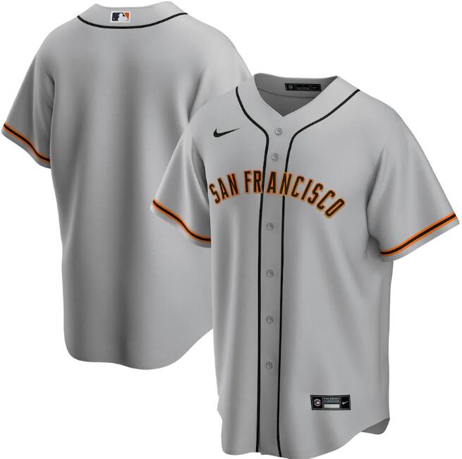 Men's San Francisco Giants Blank Grey Cool Base Stitched MLB Jersey