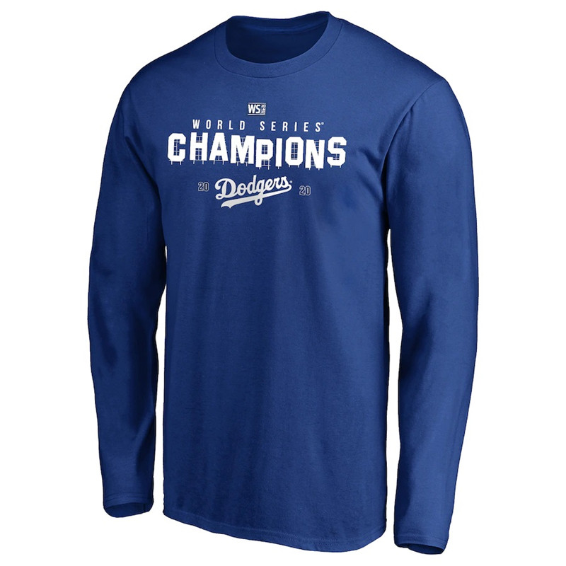 Men's Los Angeles Dodgers Royal 2020 World Series Champions Long Sleeve T-Shirt