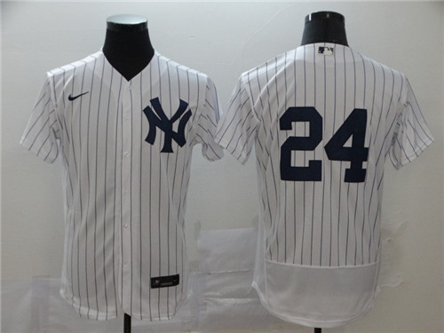 Men's New York Yankees #24 Gary Sánchez White Flex Base Stitched MLB Jersey
