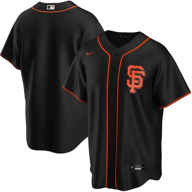Men's San Francisco Giants Blank Black Cool Base Stitched MLB Jersey