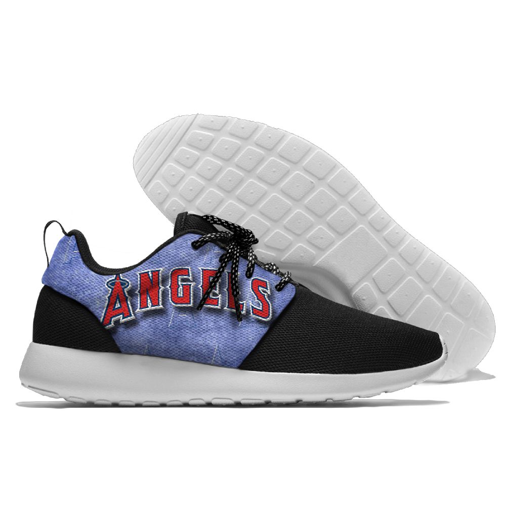 Women's Los Angeles Angels Roshe Style Lightweight Running MLB Shoes 001