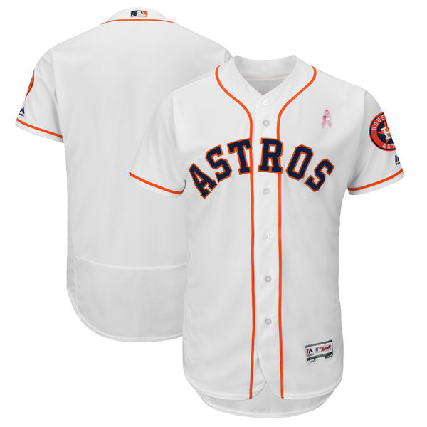 Men's Houston Astros White 2018 Mother's Day Flexbase Stitched MLB Jersey