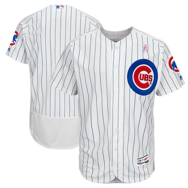 Men's Chicago Cubs White 2018 Mother's Day Flexbase Stitched MLB Jersey