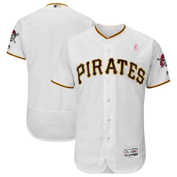 Men's Pittsburgh Pirates White 2018 Mother's Day Flexbase Stitched MLB Jersey