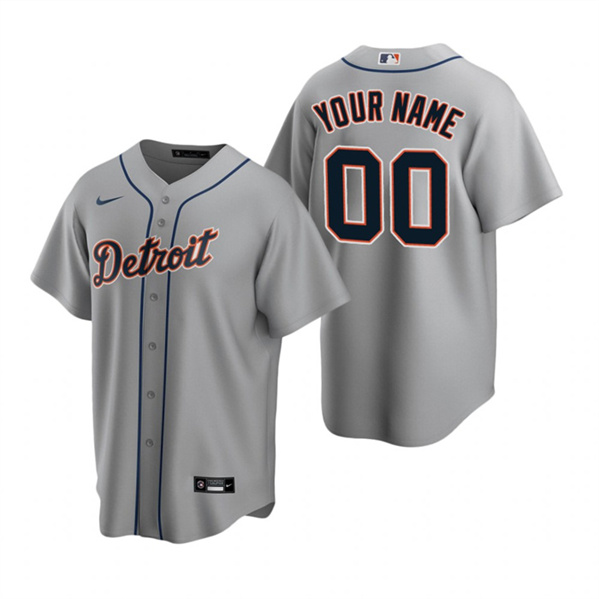 Youth Detroit Tigers Active Player Custom Gray Cool Base Stitched Baseball Jersey