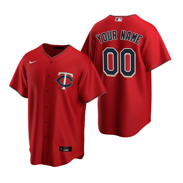 Youth Minnesota Twins Active Player Custom Red Cool Base Stitched Baseball Jersey