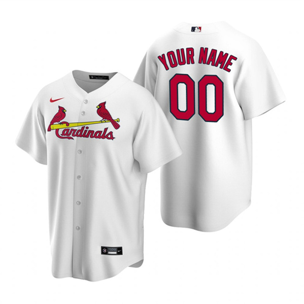 Youth St. Louis Cardinals Active Player Custom White Cool Base Stitched Baseball Jersey