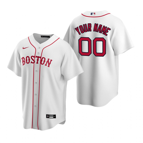 Youth Boston Red Sox Active Player Custom White Cool Base Stitched Baseball Jersey