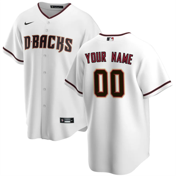 Youth Arizona Diamondbacks Active Player Custom White Cool Base Stitched Baseball Jersey