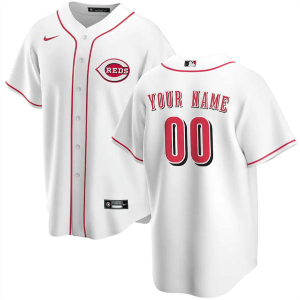 Youth Cincinnati Reds Active Player Custom White Cool Base Stitched Baseball Jersey
