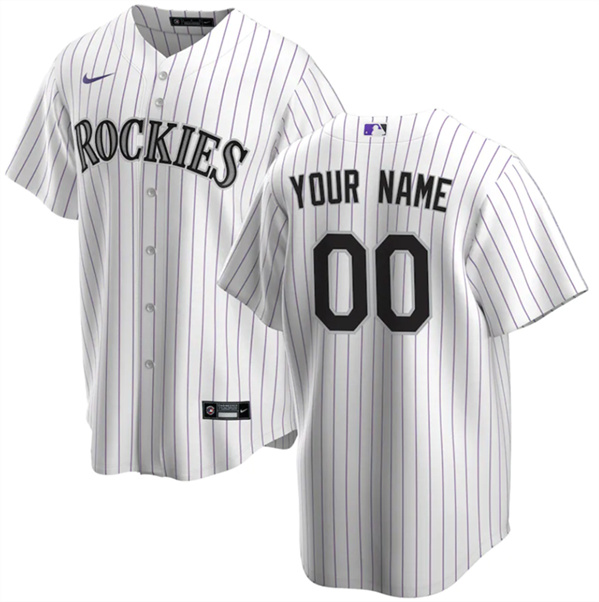 Youth Colorado Rockies Active Player Custom White Cool Base Stitched Baseball Jersey